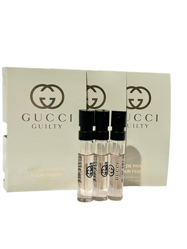 Gucci Guilty Eau De Parfum Spray Samples for Women - Set of 3 (1.5 ml each)