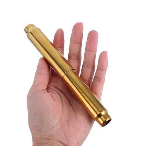 Adjustable Stainless Steel Toilet Paper Holder with Spring Mechanism - Gold