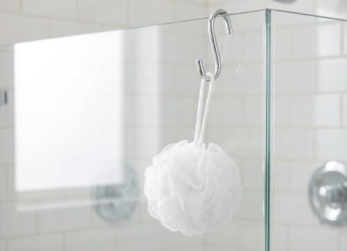 High-Density Mesh Bath Loofah Sponge 4.9'' Natural Recycled Shower Pouf
