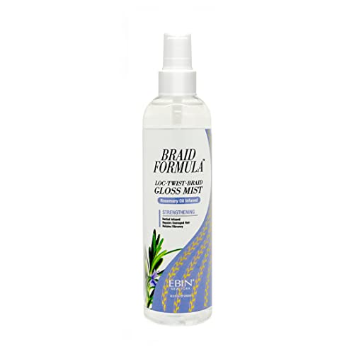 EBIN NEW YORK Braid Gloss Mist with Rosemary Oil - Hydrating & Strengthening Hair Spray for Braids