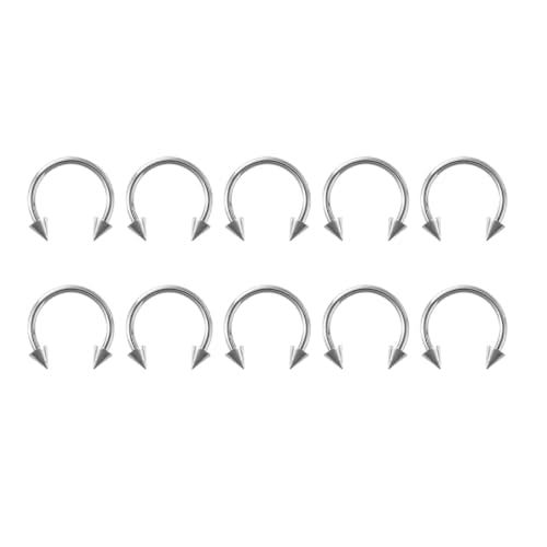 Juland 120 PCS Body Piercing Kit - Surgical Steel Rings & Plugs