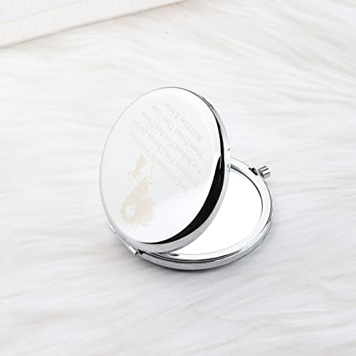 LQRI Princess Compact Mirror - Portable Handheld Makeup Mirror