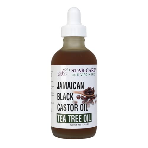 Star Care Jamaican Black Castor Oil with Tea Tree, Biotin & Niacin - 4oz