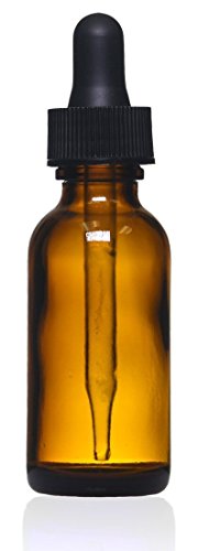 2 oz Amber Glass Bottles with Eye Droppers - Set of 2 for Essential Oils & Perfumes