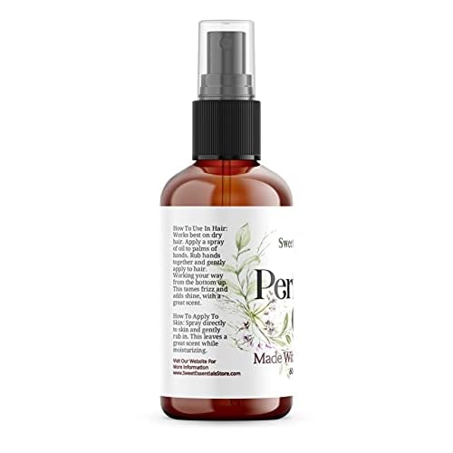 Sweet Essentials BACCARAT ROUGE-540 - (MFK Type), Fragrance - Perfume Oil, Made with Organic Oils, 2oz, Spray on Perfume Hair & Body Oil - Alcohol, Silicone & Preservative Free