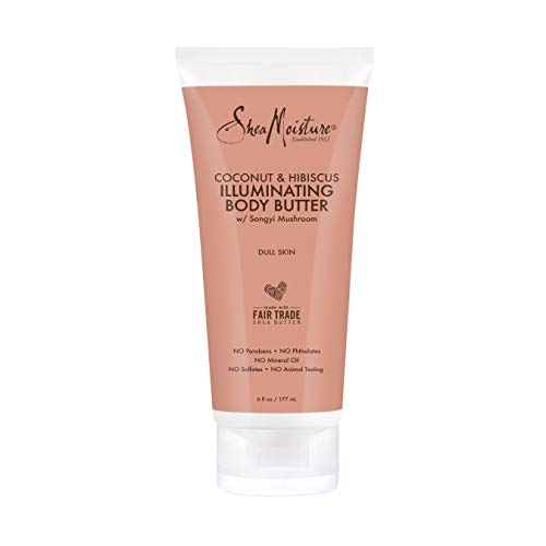 SheaMoisture Coconut & Hibiscus Body Butter - Hydrating Skin Care (6 oz)