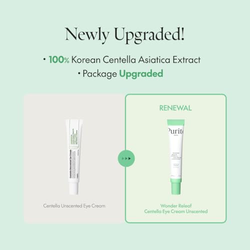 PURITO Centella Unscented Eye Cream for Sensitive Skin - 1.01 fl. oz