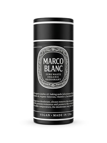 Marco Blanc Organic Zero Waste Probiotic Deodorant for Sensitive Skin - Aluminum-Free & Vegan