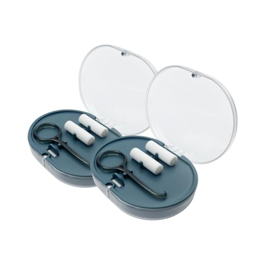 Double-Layer Orthodontic Retainer Case with Mirror and Removal Tools