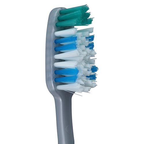 Acclean Adult Manual Toothbrush with Tongue Cleaner, 12 Pack