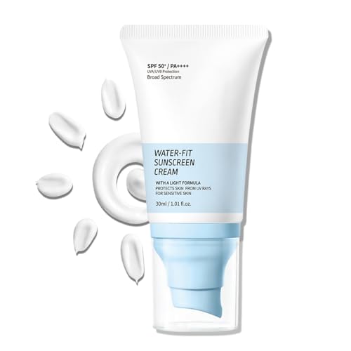 GROEI Water-Fit SPF50+ PA++++ Sunscreen Cream for Face & Daily UV Protection, 30ml