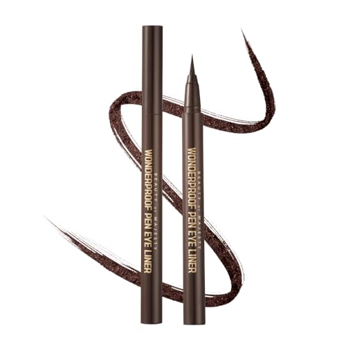 BOM Wonderproof Liquid Eyeliner #02 Wonder Brown - Smudge-Proof Precision Tip