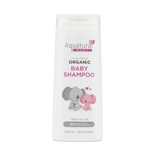 Organic Baby Shampoo - Gentle, Tear-Free, Plant-Based Formula for Sensitive Skin 10.14 Fl Oz