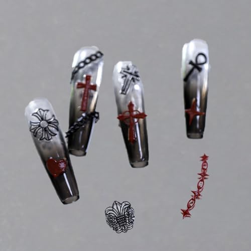 LQMBABY Cross Nail Art Silicone Mold for 3D Embossed Nail Decorations