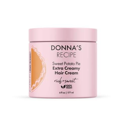 Donna's Recipe Curl Cream for Natural Hair - Moisturizing & Defining, 6 oz
