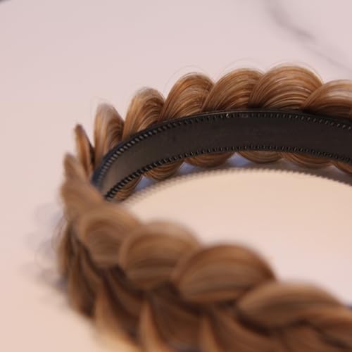 PAVEVONI Braided Headband for Women - Wide Chunky Hair Hoop, Mixed Colors