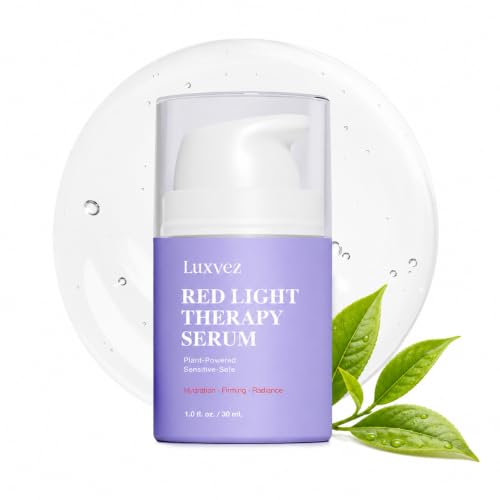 Luxvez Red Light Therapy Serum for Face 1 Fl Oz - Hydrating & Anti-Aging Booster