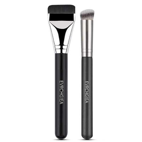 Kabuki Concealer & Foundation Brush Set - 2PCS for Flawless Makeup