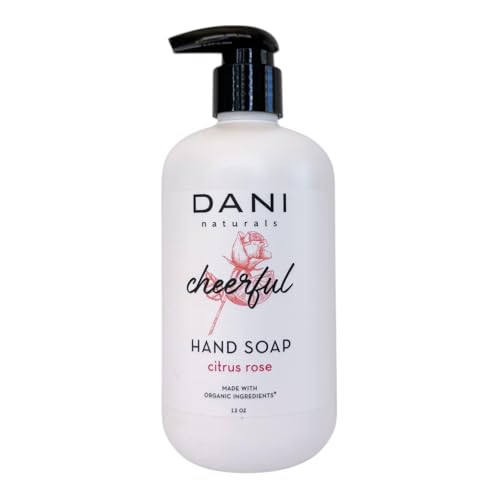 DANI Naturals Citrus Rose Liquid Hand Soap, Sulfate-Free & Vegan, 12 fl oz