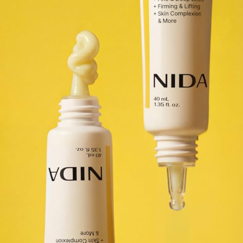 NIDA Revive Eye & Face Cream with Probiotics, Retinal & Peptides - 1.35 fl oz