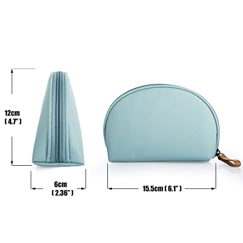 Hekyip Half Moon Makeup Bag - Waterproof Cosmetic Pouch for Travel