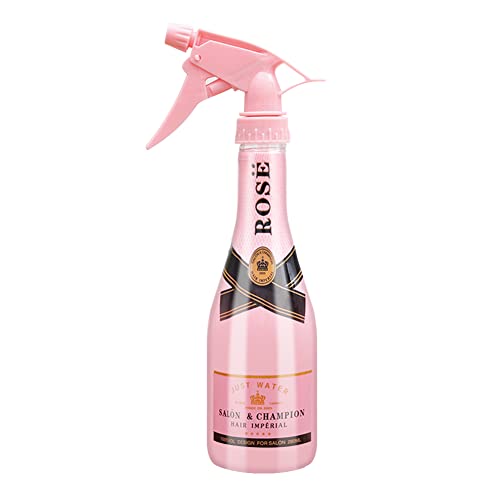 YOUNGFLY 9.8oz Pink Rose Champagne Fine Mist Spray Bottle for Hair & Travel