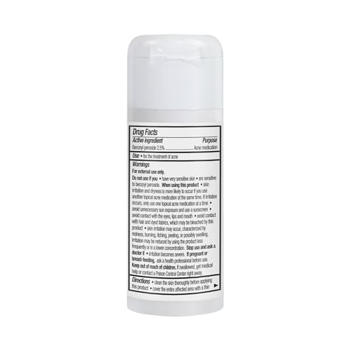 Amazon Basics Acne Treatment System with 2.5% Benzoyl Peroxide - 2 oz