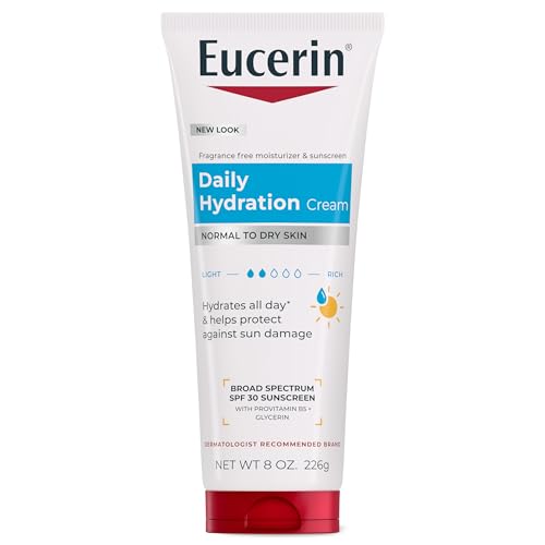 Eucerin Daily Hydration Cream SPF 30 - 8 OZ Moisturizer for Dry Skin