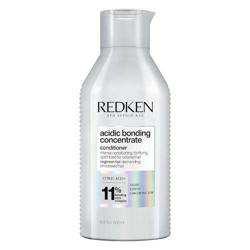 Redken Acidic Bonding Concentrate Conditioner For Damaged Hair Repair - Strengthens and Repairs Weak and Brittle Hair, Sulfate-Free, With Citric Acid