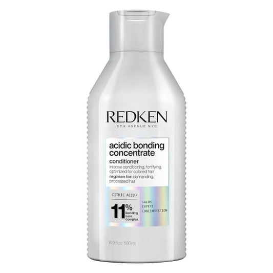 Redken Acidic Bonding Concentrate Conditioner For Damaged Hair Repair - Strengthens and Repairs Weak and Brittle Hair, Sulfate-Free, With Citric Acid