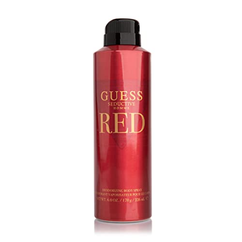 GUESS Seductive Red Deodorizing Body Spray for Men - 6 Oz