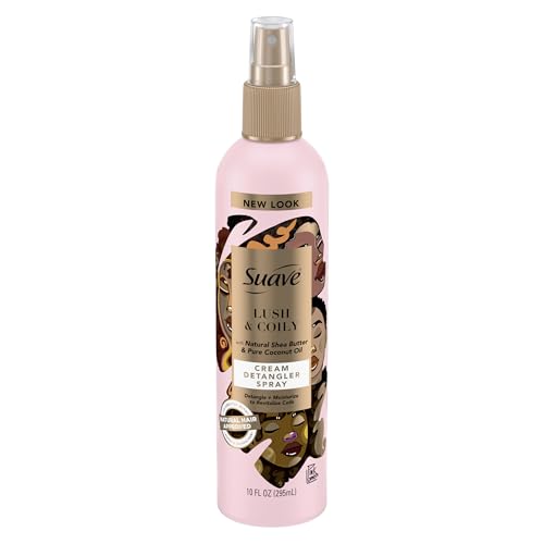 Suave Professional Natural Hair Detangler Spray 10 oz - Moisturizing Curl & Coil Care