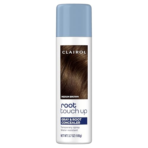 Clairol Root Touch-Up Temporary Hair Coloring Spray, Medium Brown Hair Color | Instant Natural-Looking Gray Root Coverage | Ammonia Free | Lightweight Formula | Pack of 1