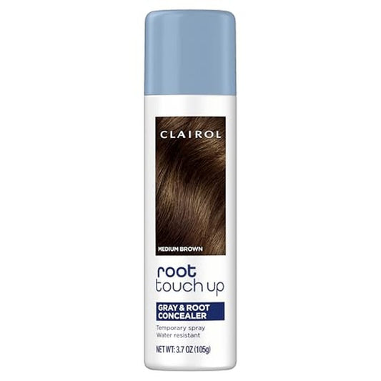 Clairol Root Touch-Up Temporary Hair Coloring Spray, Medium Brown Hair Color | Instant Natural-Looking Gray Root Coverage | Ammonia Free | Lightweight Formula | Pack of 1