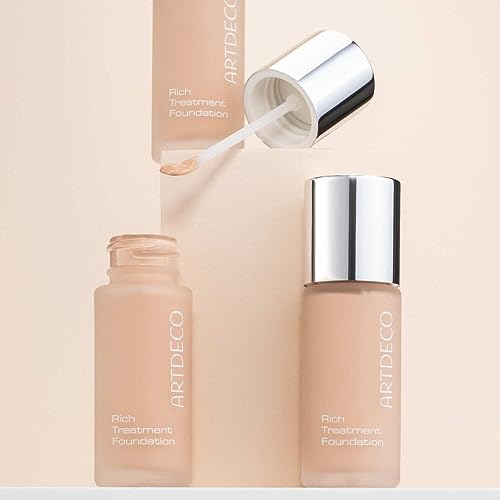 ARTDECO Rich Treatment Foundation Light Porcelain N°28 0.67 Fl Oz - Flawless, Long-Lasting, Water-Resistant Makeup