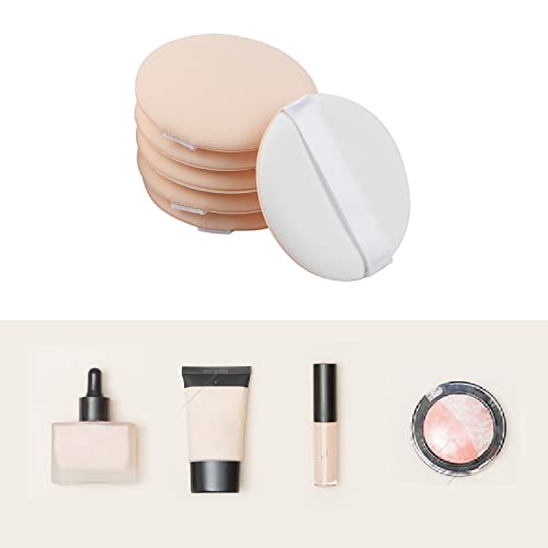 6 Pack 2.2 Inch Makeup Foundation Sponges - Reusable Powder Puffs
