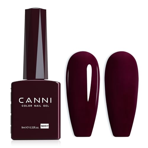 CANNI Burgundy Red Gel Nail Polish - Hema-Free, High Gloss