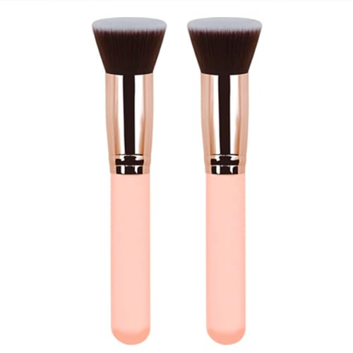 Reazana Kabuki Brushes Set - 2pcs Soft Synthetic Makeup Brushes