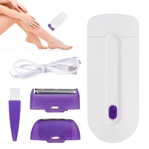 KAILIYA Portable Painless Epilator for Women & Men, 1 Pack, Violet/White