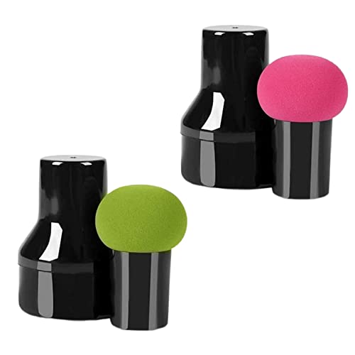 2 Pack Makeup Sponges with Handles - Foundation & Cream Applicators