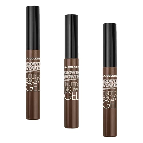 L.A. COLORS Tinted Brow Gel Universal Taupe Pack of 3 - Long-Lasting, Smudge-Proof