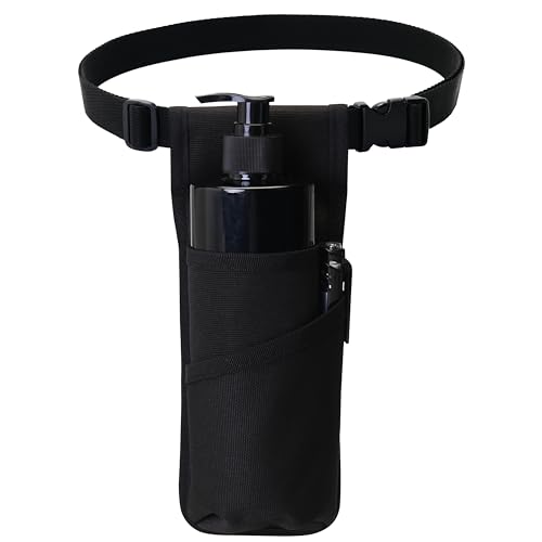 Tuhaoge Massage Oil Holster Bag with Adjustable Belt - Black
