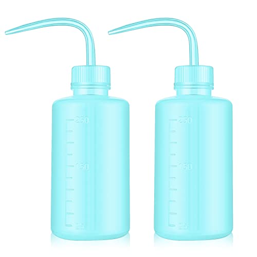 DERSTRA 2-Pack 250ml Plastic Squeeze Wash Bottles - Green