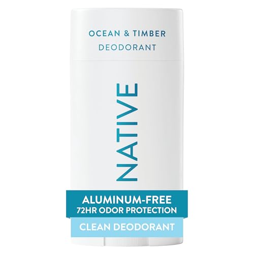 Native Deodorant - Aluminum Free, 72 Hour Odor Control, Ocean & Timber Scent, 2.65oz