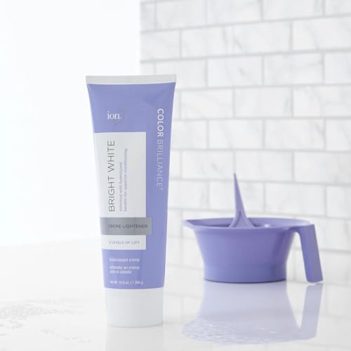 ion Bright White Hair Bleach Creme - Lifts Up to 8 Levels, 10.6 Oz