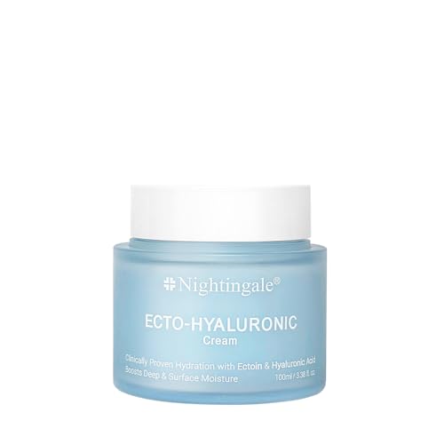 Nightingale Ecto-Hyaluronic Face Moisturizer with 8-Layer Hyaluronic Acid, Vegan & Hypoallergenic