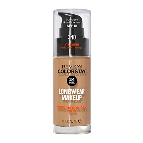 Revlon Colorstay Longwear Makeup Foundation 340 Early Tan / 1 Fl Oz - Oily Skin