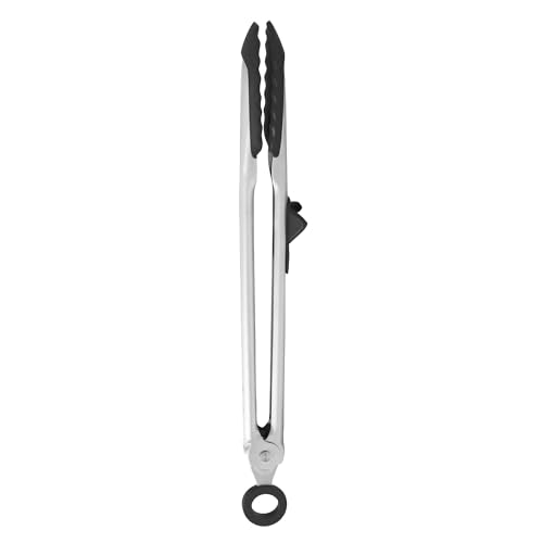Tovolo 13” Silicone Tipped Kitchen Tongs - Durable Stainless Steel