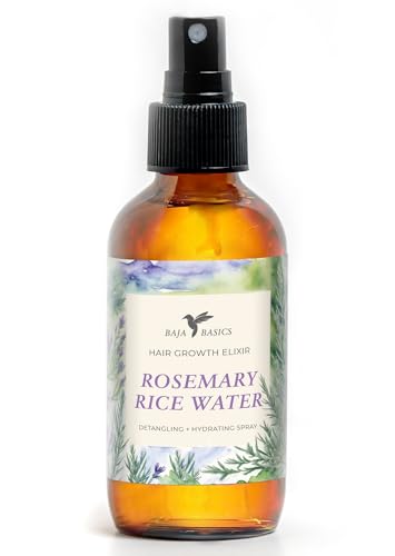 Rosemary Rice Water Spray for Hair Growth - 4oz Scalp Treatment
