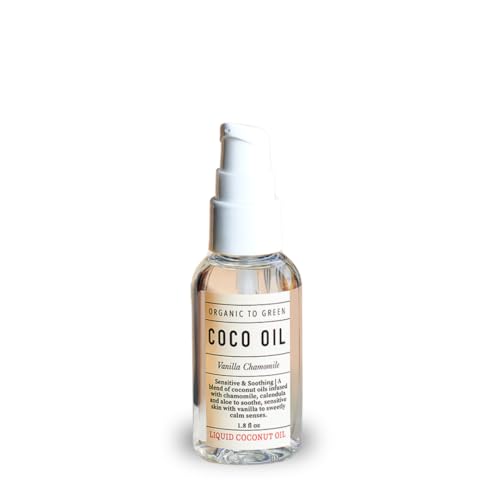 Organic To Green Vanilla Chamomile Face Serum Oil – 1.8 oz | Natural Moisturizer for Kids & Stretch Marks